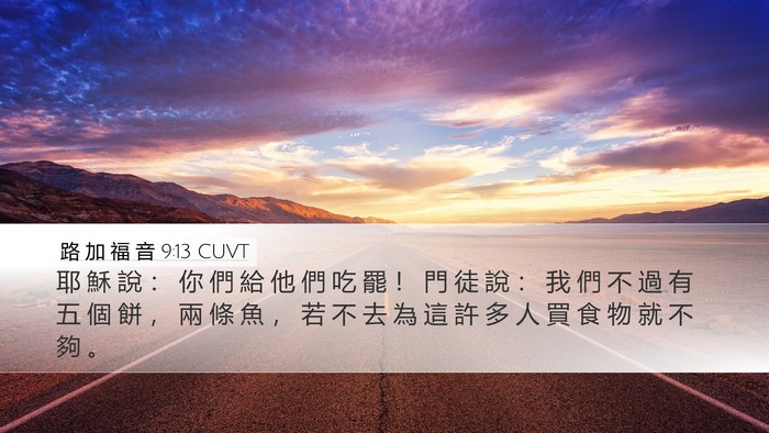 路 加 福 音 9:13 CUVT Bible Verse Image