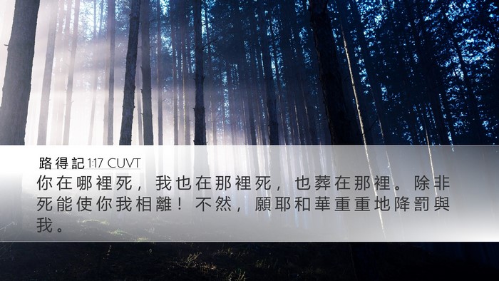 路 得 記 1:17 CUVT Bible Verse Image