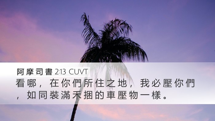 阿 摩 司 書 2:13 CUVT Desktop Wallpaper - 看 哪 ， 在 你 們 所 住 之 地 ， 我 - Desktop Bible Verse Wallpaper