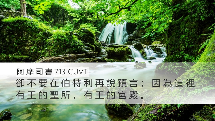 阿 摩 司 書 7:13 CUVT Bible Verse Image