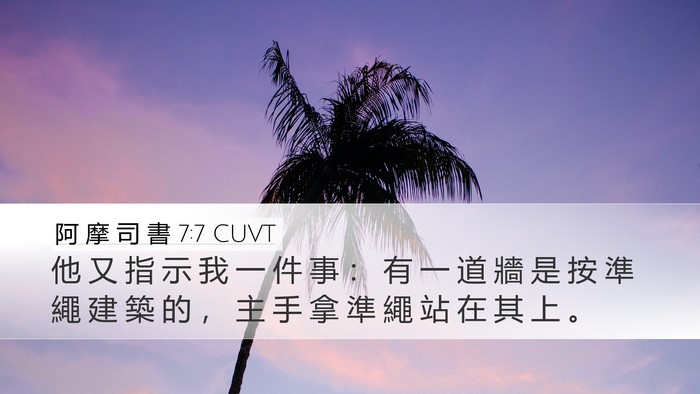 阿 摩 司 書 7:7 CUVT Bible Verse Image