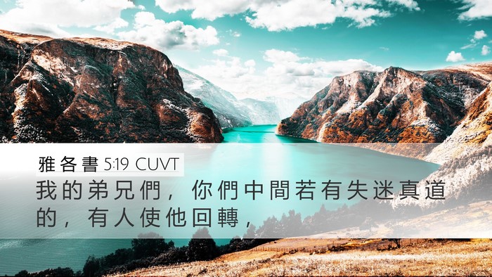 雅 各 書 5:19 CUVT Bible Verse Image