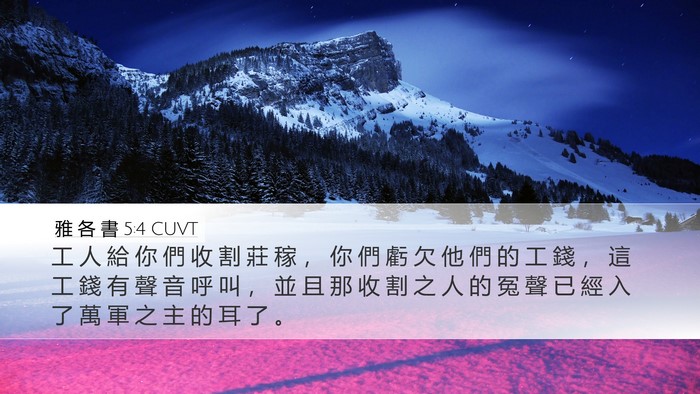 雅 各 書 5:4 CUVT Bible Verse Image