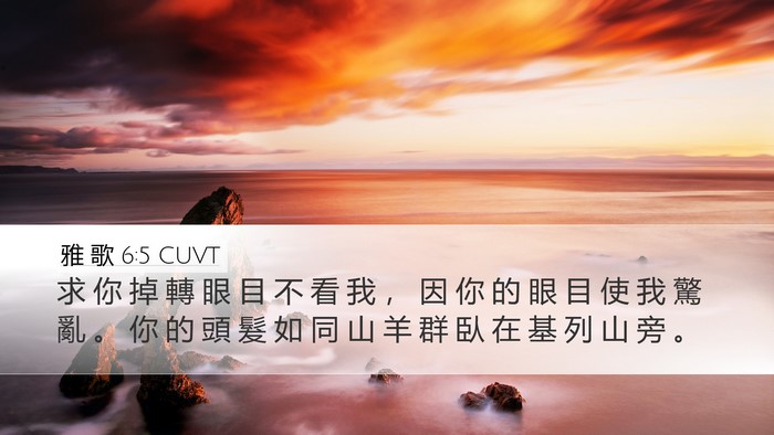 雅 歌 6:5 CUVT Bible Verse Image