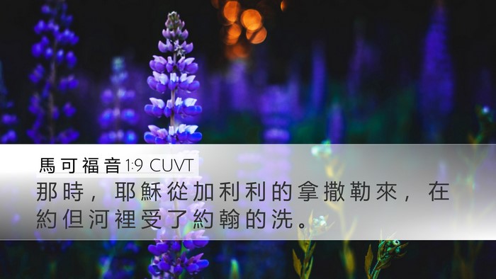 馬 可 福 音 1:9 CUVT Desktop Wallpaper - 那 時 ， 耶 穌 從 加 利 利 的 拿 撒 - Desktop Bible Verse Wallpaper