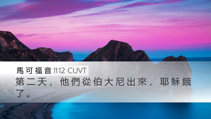 馬 可 福 音 11:12 CUVT Bible Verse Image