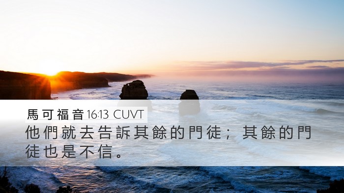 馬 可 福 音 16:13 CUVT Bible Verse Image
