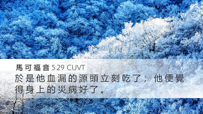 馬 可 福 音 5:29 CUVT Bible Verse Image