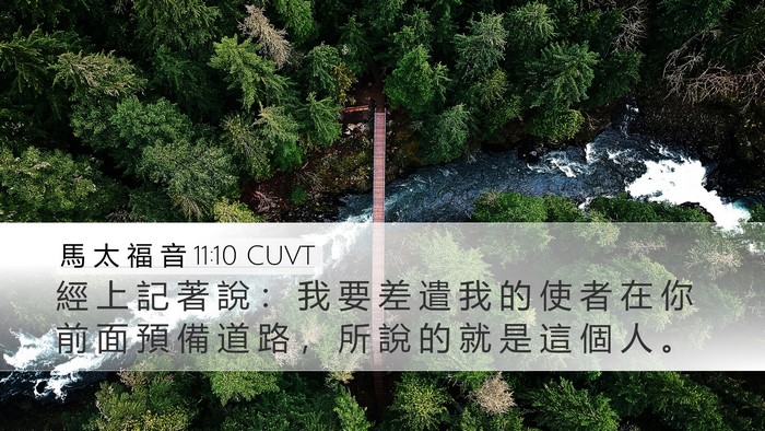 馬 太 福 音 11:10 CUVT Bible Verse Image