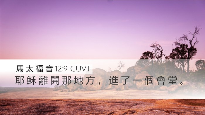 馬 太 福 音 12:9 CUVT Bible Verse Image