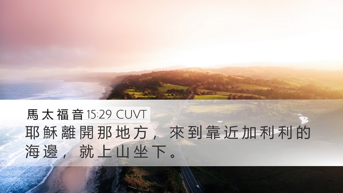 馬 太 福 音 15:29 CUVT Bible Verse Image