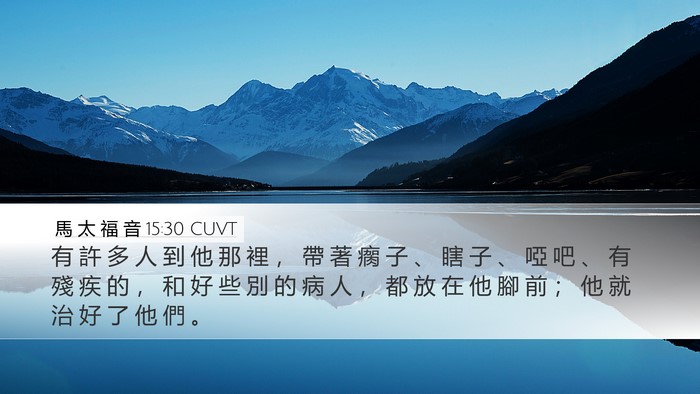馬 太 福 音 15:30 CUVT Bible Verse Image