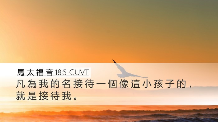 馬 太 福 音 18:5 CUVT Bible Verse Image
