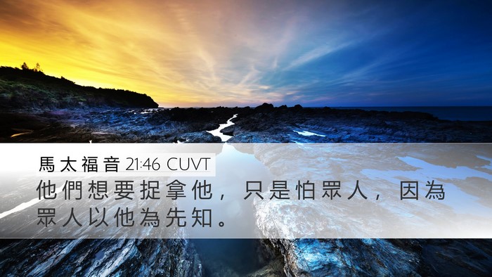 馬 太 福 音 21:46 CUVT Bible Verse Image