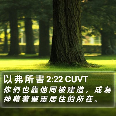 以 弗 所 書 2:22 CUVT Bible Verse Image