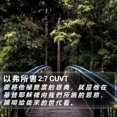 以 弗 所 書 2:7 CUVT Bible Verse Image