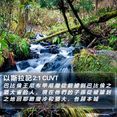 以 斯 拉 記 2:1 CUVT Bible Verse Image