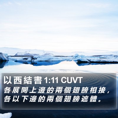 以 西 結 書 1:11 CUVT Bible Verse Image