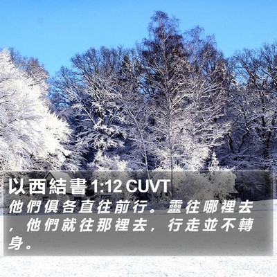 以 西 結 書 1:12 CUVT Bible Verse Image