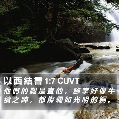 以 西 結 書 1:7 CUVT Bible Verse Image
