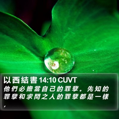 以 西 結 書 14:10 CUVT Bible Verse Image