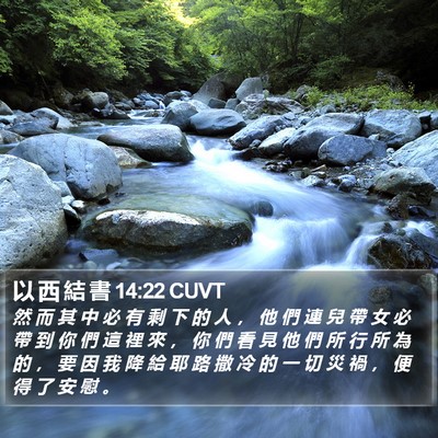 以 西 結 書 14:22 CUVT Bible Verse Image