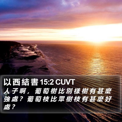 以 西 結 書 15:2 CUVT Bible Verse Image