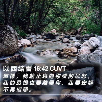 以 西 結 書 16:42 CUVT Bible Verse Image