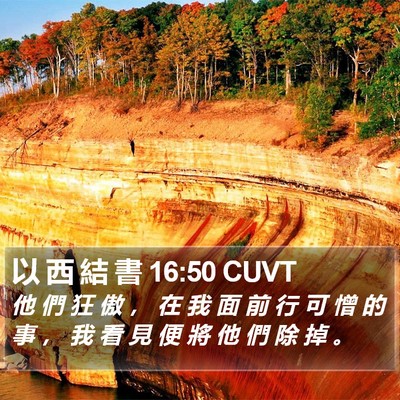 以 西 結 書 16:50 CUVT Bible Verse Image