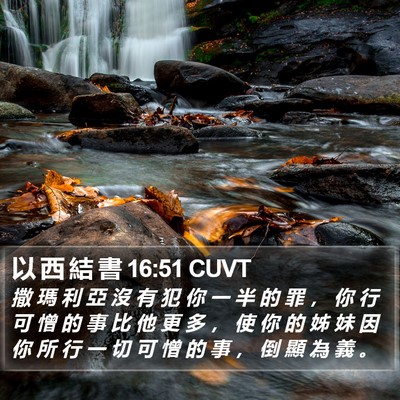 以 西 結 書 16:51 CUVT Bible Verse Image