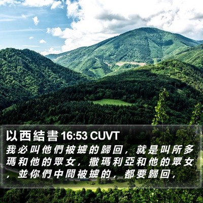 以 西 結 書 16:53 CUVT Bible Verse Image