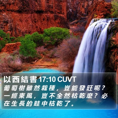以 西 結 書 17:10 CUVT Bible Verse Image