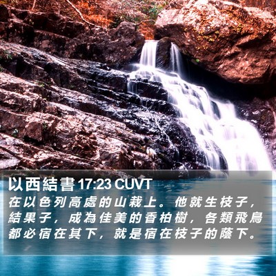 以 西 結 書 17:23 CUVT Bible Verse Image