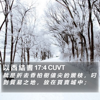以 西 結 書 17:4 CUVT Bible Verse Image