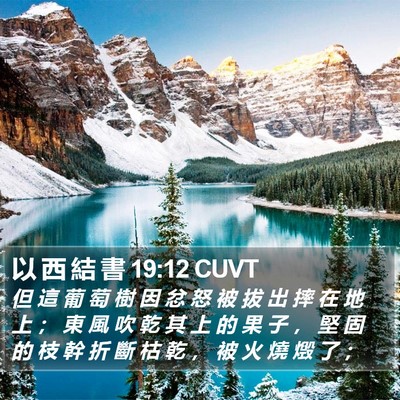 以 西 結 書 19:12 CUVT Bible Verse Image
