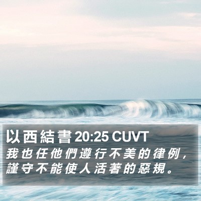以 西 結 書 20:25 CUVT Bible Verse Image
