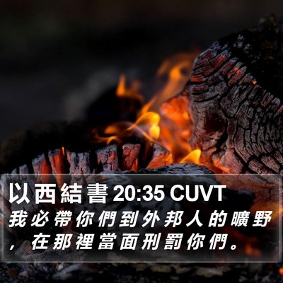 以 西 結 書 20:35 CUVT Bible Verse Image