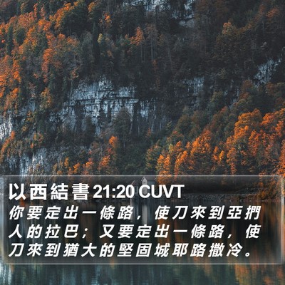 以 西 結 書 21:20 CUVT Bible Verse Image