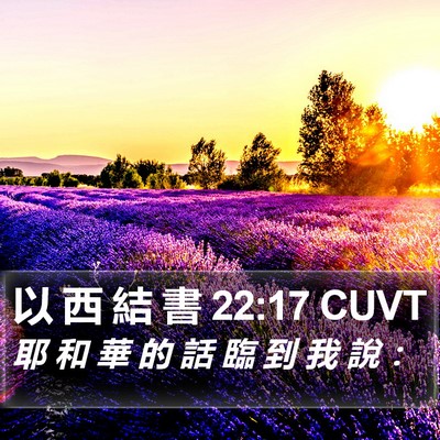 以 西 結 書 22:17 CUVT Bible Verse Image
