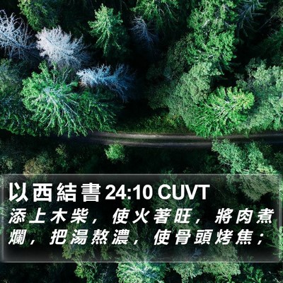 以 西 結 書 24:10 CUVT Bible Verse Image
