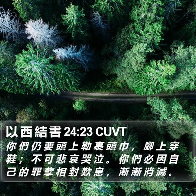以 西 結 書 24:23 CUVT Bible Verse Image
