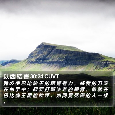 以 西 結 書 30:24 CUVT Bible Verse Image