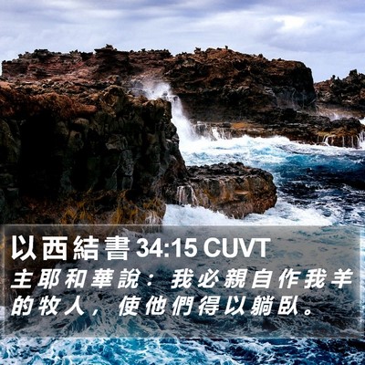以 西 結 書 34:15 CUVT Bible Verse Image