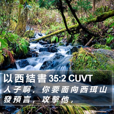 以 西 結 書 35:2 CUVT Bible Verse Image
