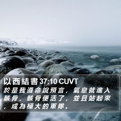 以 西 結 書 37:10 CUVT Bible Verse Image