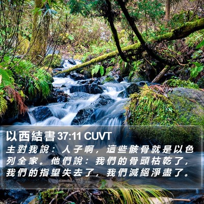 以 西 結 書 37:11 CUVT Bible Verse Image