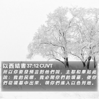 以 西 結 書 37:12 CUVT Bible Verse Image