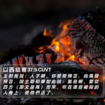 以 西 結 書 37:9 CUVT Bible Verse Image