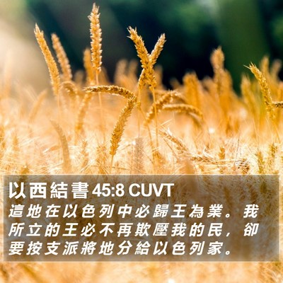 以 西 結 書 45:8 CUVT Bible Verse Image