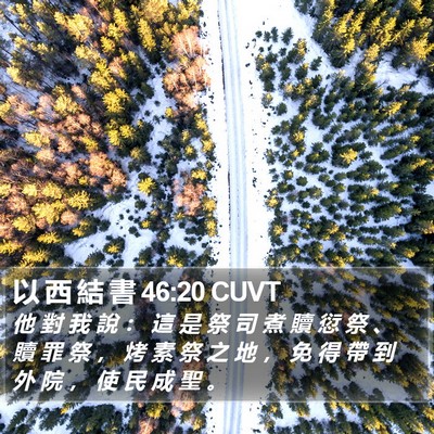 以 西 結 書 46:20 CUVT Bible Verse Image